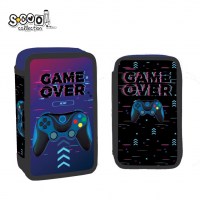 Училишна футрола со прибор S-Cool Game Over – 2 прегради