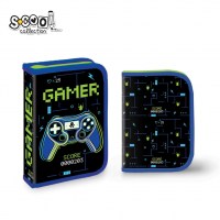Училишна футрола со прибор S-Cool Gamer – 1 преграда