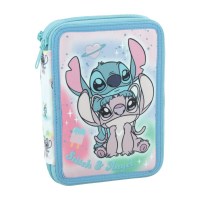 Училишна футрола со прибор Stitch – 2 прегради